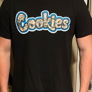 Black cookies short sleeve t-shirt